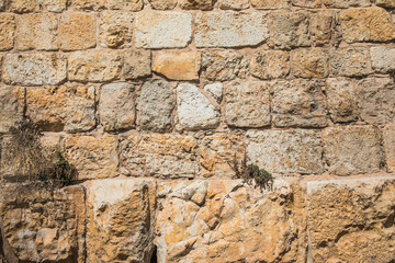 old stone wall in Jerusalem
