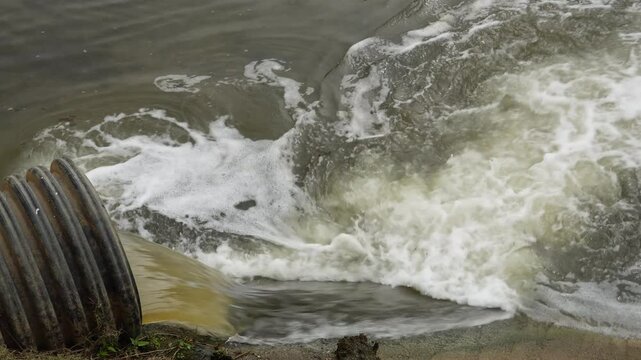 Dumping toxic substances into water. Hazardous chemicals, industrial waste, or pollutants pollute rivers, lakes, and oceans, causing water pollution.