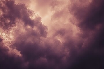 Fototapeta premium Dramatic gloomy sky with storm clouds. Gray blue purple pink white skies background. Stormy rain wind cloudy overcast smoke. Epic sinister dark moody. Evening sunset.