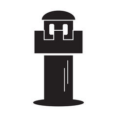 guard tower icon illustration design template