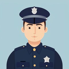 Police Officer Dark Blue Uniform