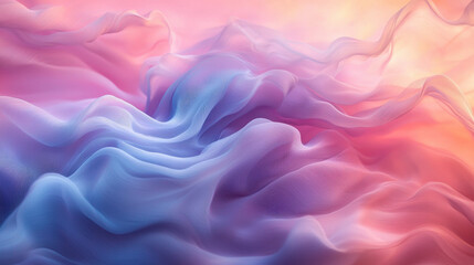 Obraz premium Flowing colorful waves abstract art digital design vibrant environment aerial view conceptual inspiration