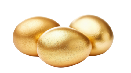 Golden eggs symbolize wealth creation through savings, investment, and retirement planning