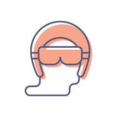 Helmet Vector icon