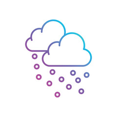 Snowfall Vector icon