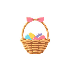 Cute Easter Basket Illustration