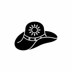 creative details Sun Hat Icon vector illustration