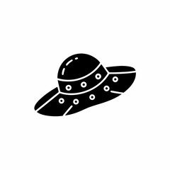 creative details Sun Hat Icon vector illustration