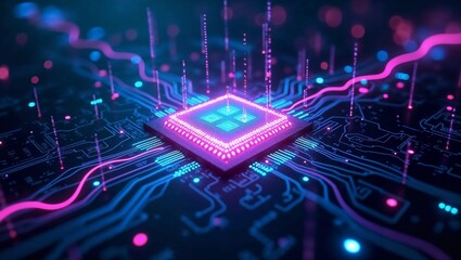 Futuristic Microchip Design