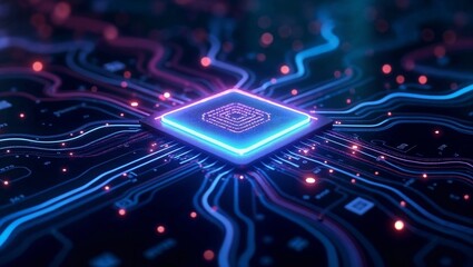 Futuristic Circuit Board Design