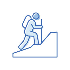 Hiking  Vector icon