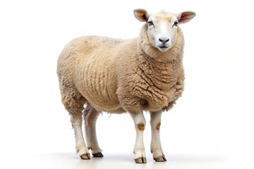 Fototapeta premium lleyn sheep isolated on white background