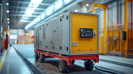 Naklejka premium Portable diesel generator for backup power supply