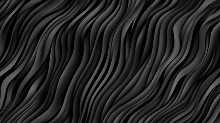 Obraz premium Abstract Dark Gray Waves: A Seamless Pattern of Curving Lines