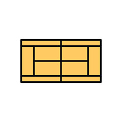 Tennis Court Vector icon
