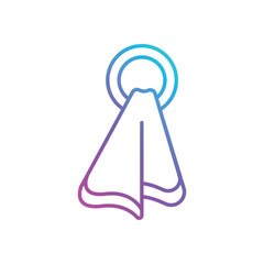 Towel Vector icon