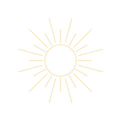 Sun Line Icon