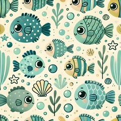 seamless pattern with flowers