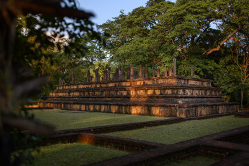 Ruins of the Royal Pallace Polonaruwa Srilanka