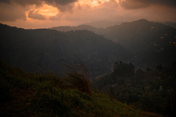 Sunset view from Little Adam's Peak Srilanka