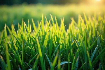 Obraz premium Dense, tall grass with varied heights and hues, nature, texture