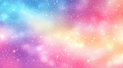 Fototapeta premium Celestial color explosion cosmic space digital art dreamy environment vibrant viewpoint abstract concept