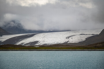 photographing landscapes of Fortuna Bay, South Georgia