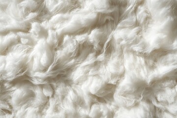 Obraz premium A macro photograph showing a soft and fluffy white material up close
