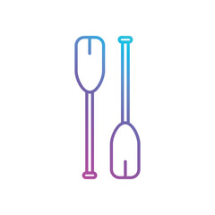 Oar Vector icon