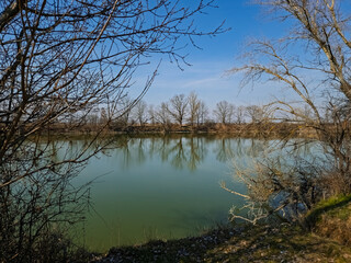 Early spring in the Atkai backwater near Algyo and Szeged
