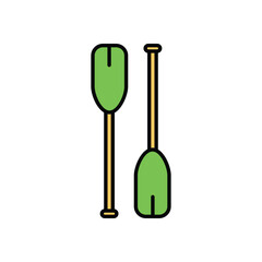 Oar Vector icon