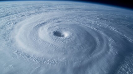 High-tech weather surveillance aircrew tracking a massive hurricane from above