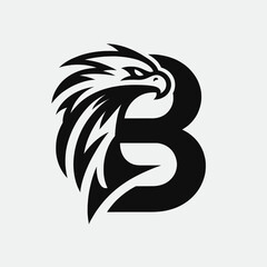 Fototapeta premium Black Eagle Logo Luxurious, Strong and Premium