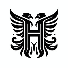 Powerful Black Eagle Logo for Professional Branding