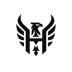 Realistic Eagle Logo Highly Detailed and Lifelike Design