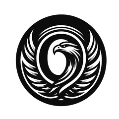 Unyielding Black Eagle Logo for Professional Branding
