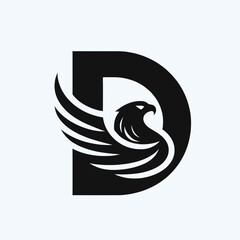 Fototapeta premium Powerful Eagle Logo Bold, Impactful and Dynamic