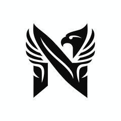 Obraz premium Victory Eagle Logo Ideal for Champions and Leaders