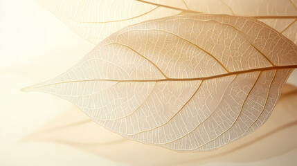 Obraz premium macro translucent leaf