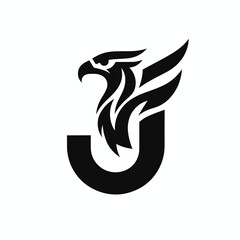 Powerful Black Eagle Logo for Professional Branding