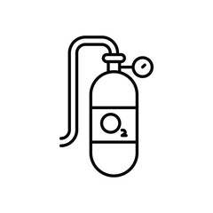 Oxygen Cylinder Vector icon