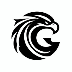 Refined Black Eagle Logo for Professional Branding