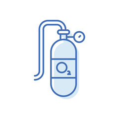 Oxygen Cylinder Vector icon