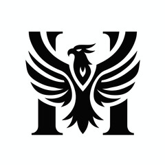 Shielded Eagle Logo Symbol of Strength and Protection