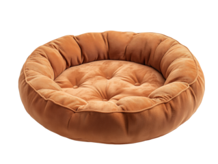Luxury dog bed featuring soft fabric and an elegant round design for ultimate comfort