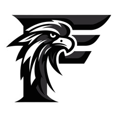 Fototapeta premium Prime Black Eagle Logo for Professional Branding