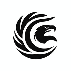 Classic Black Eagle Logo for Professional Branding