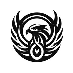 Black Eagle Logo Sleek and Sophisticated Look