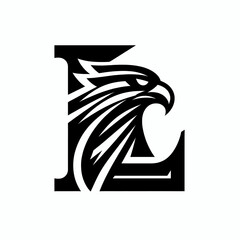 Fearsome Black Eagle Logo for Professional Branding