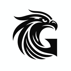 Courageous Black Eagle Logo for Professional Branding